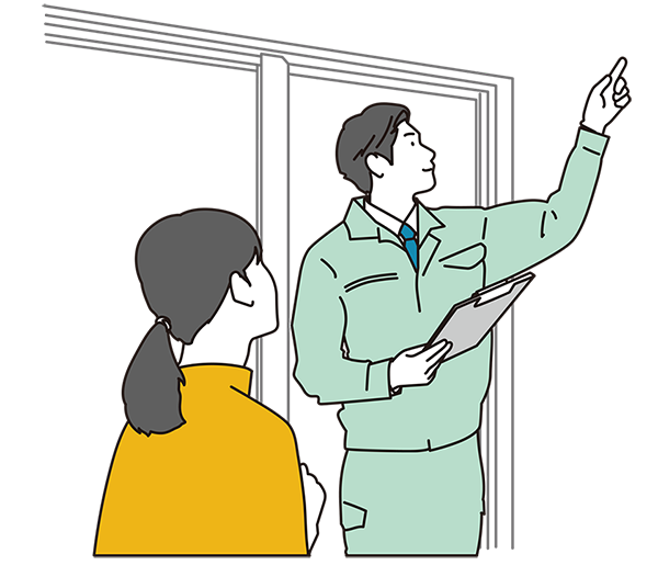 施工中の音や嫌な臭いはありません